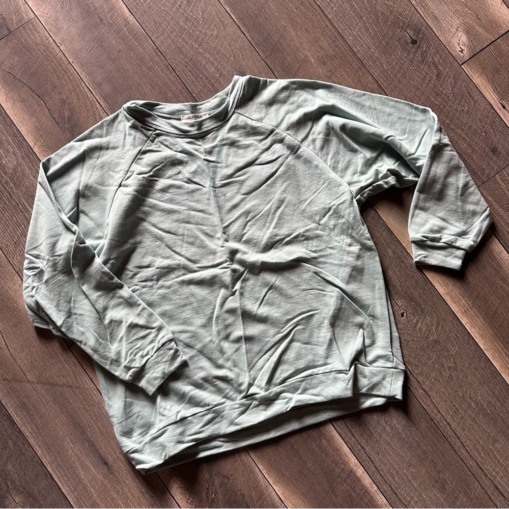 Zenana Mint Crewneck